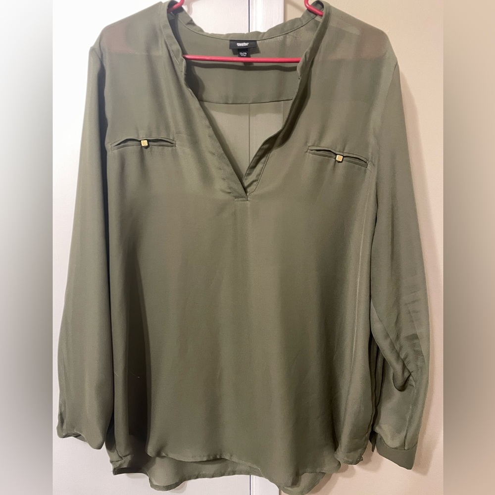 Mossimo Green Blouse